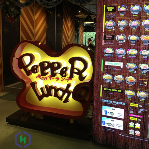 Tranh 3m ngoài cửa hàng Pepper lunch Hoàng Đạo Thúy